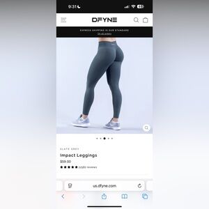 Slate Grey Women's Leggings DYFNE